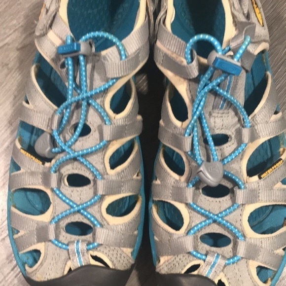 KEEN - WHISPER NEUTRAL GRAY/LAGOON Sandals size 9.5 - Picture 2 of 10